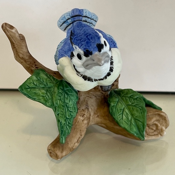 Lefton Bird Collection Porcelain Blue Bird Figurine Taiwan Vintage - Picture 10 of 12